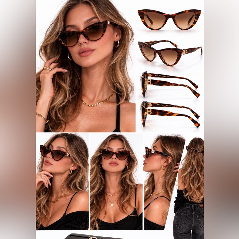 Balmain Jolie Cat Eye Sunglasses Tortoise Brown
Gradient Lens Authentic Designer